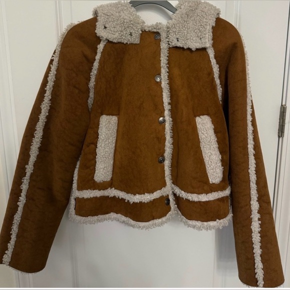 We The Free Jackets & Blazers - WE THE FREE  vegan exchange shearling jacket